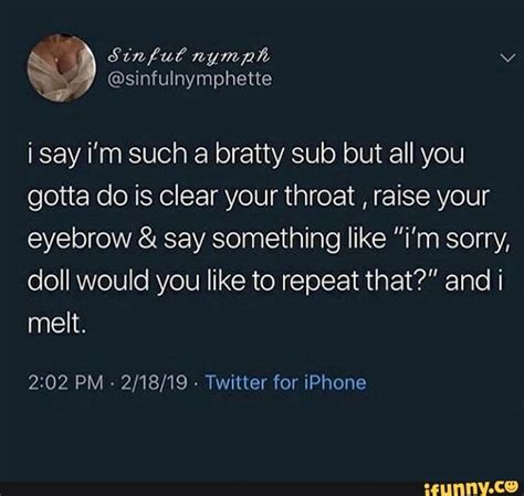 bratty sub memes